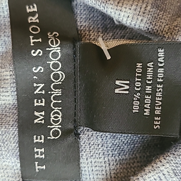 The Men's Store cotton blue-grey shirt - Picture 3 of 16